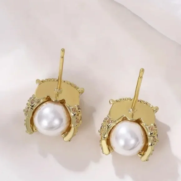 Vintage Boho Owl Earrings with Synthetic Zirconia | Copper Statement Jewelry 🦉 - Picture 2 of 3